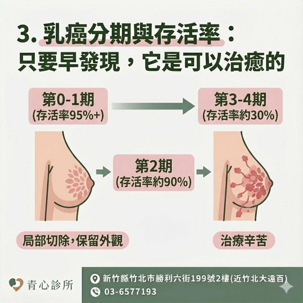 乳癌分期存活率