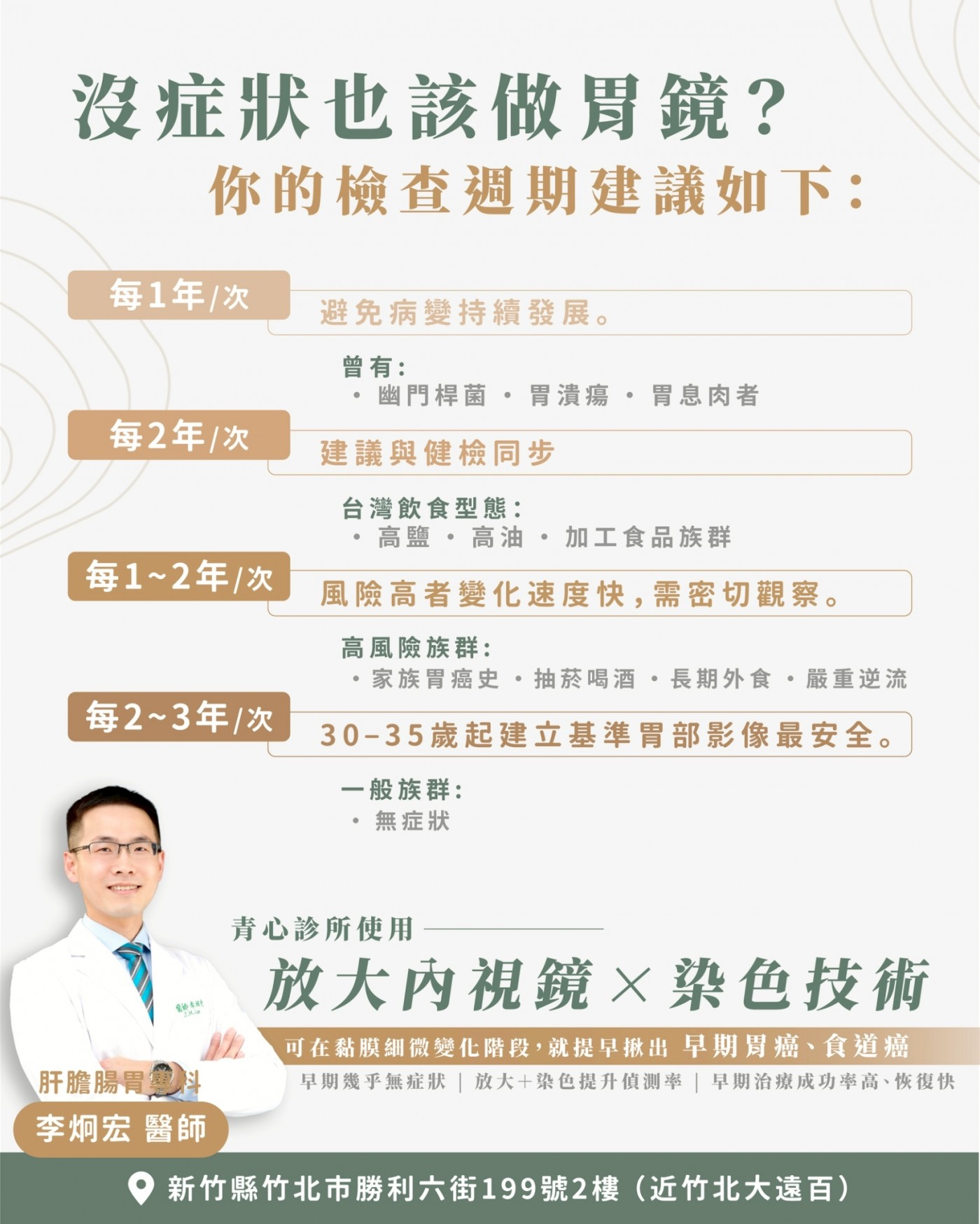 胃鏡檢查週期建議