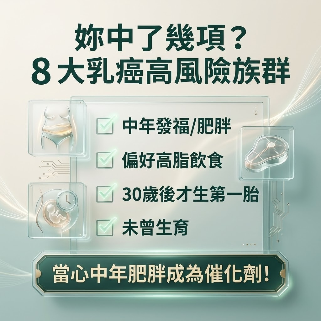 中年肥胖與乳癌風險