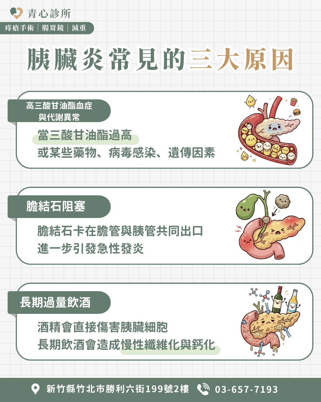 胰臟炎最常見的三大原因＿肝膽腸胃科推薦