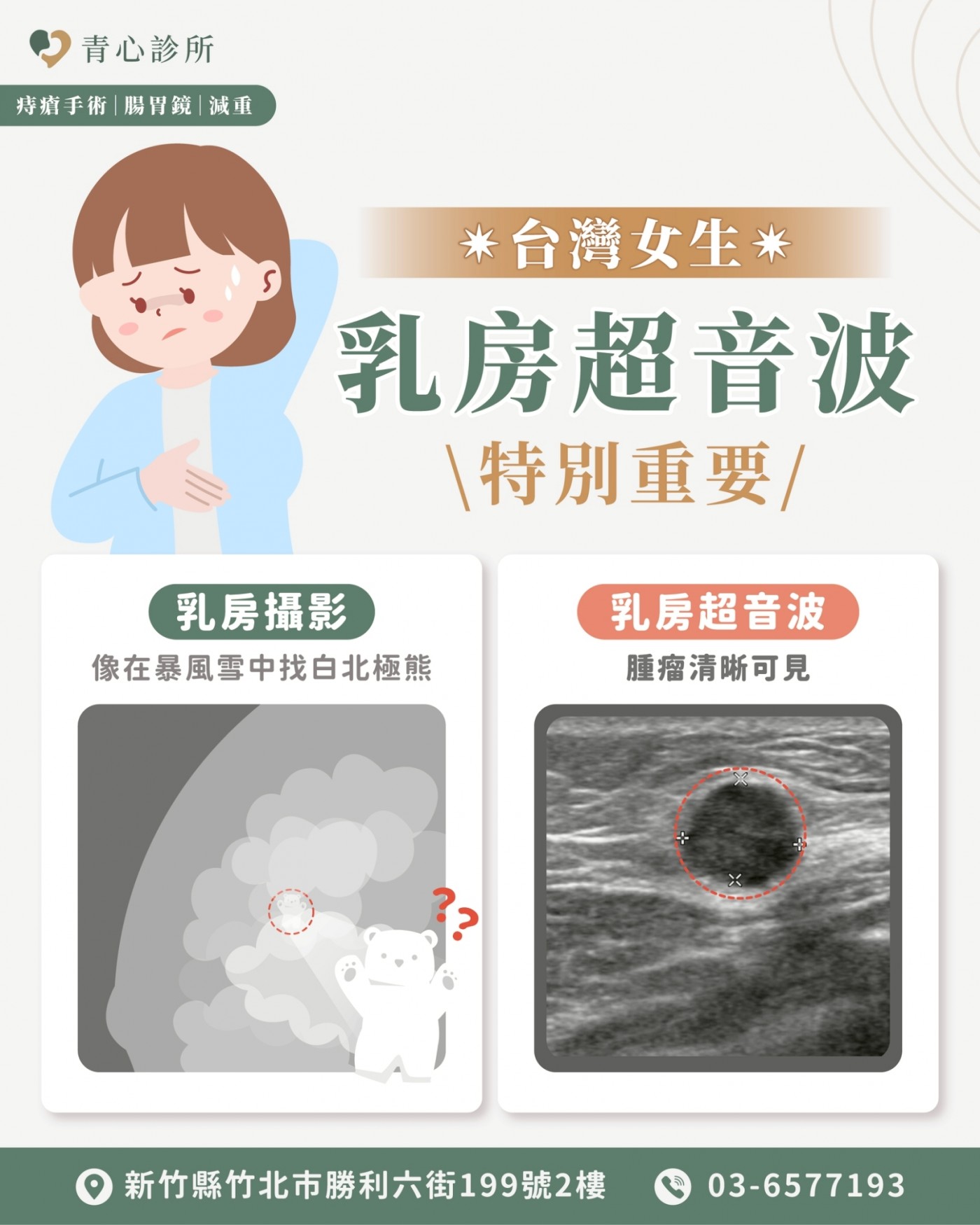 乳房緻密度與檢查差異